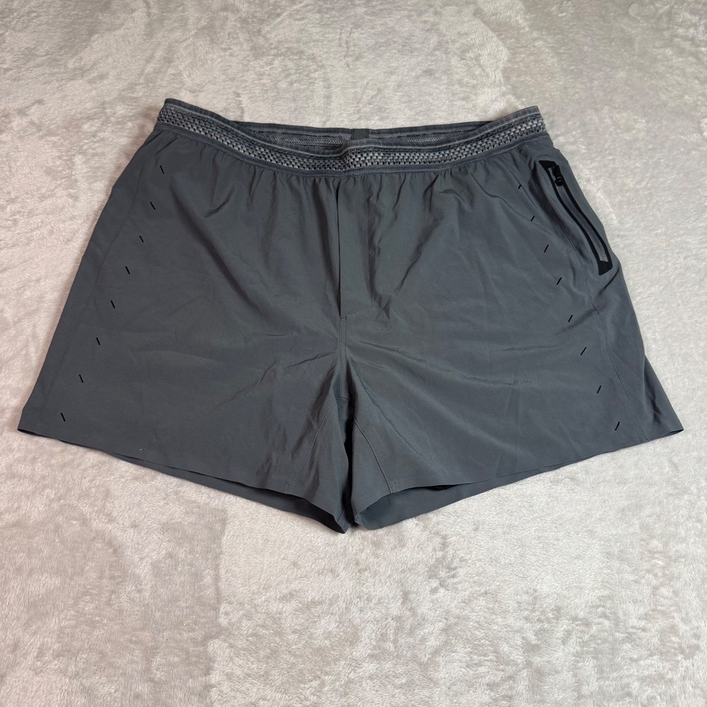 NWOT Ten Thousand Mens The Session 5" Short 2XL Gray Lined Athletic Gym